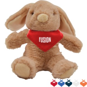 Lop Eared Plush Bunny w/ Bandana, 6" - HT9276