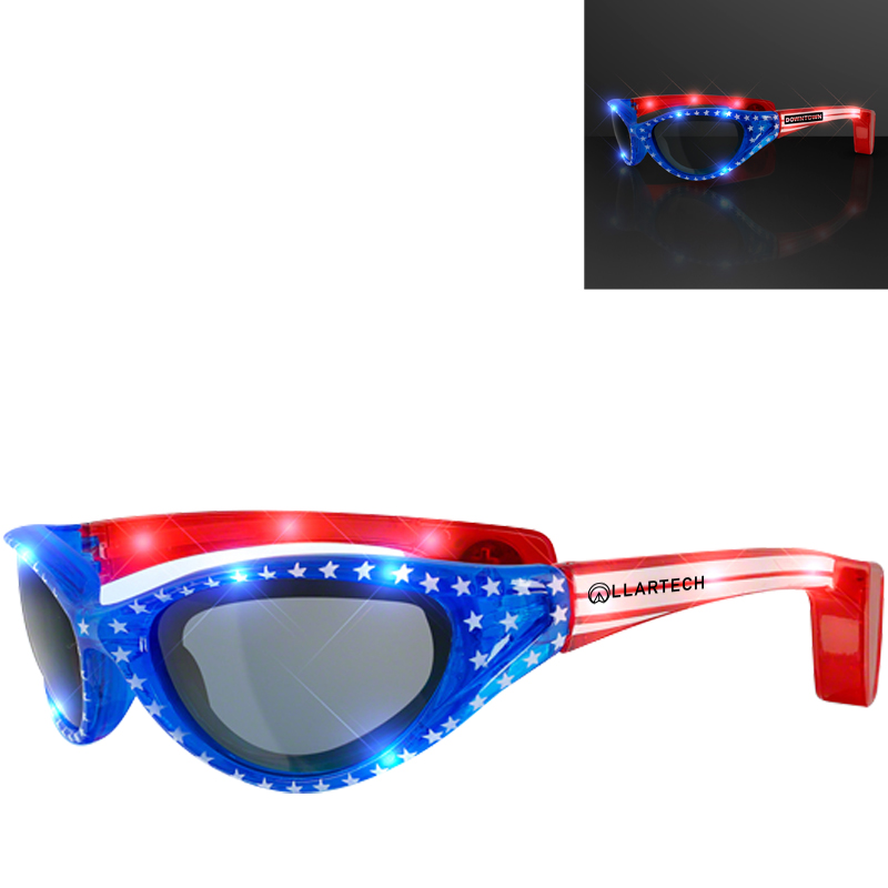 Product Photo 1 Stars & Stripes LED Flashing Sunglasses