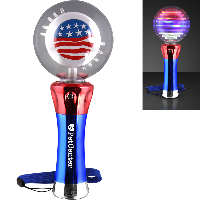 Product Photo 1 American Flag Spinning LED Light Wand