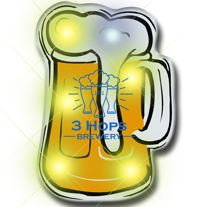 Product Photo 1 Beer Mug Flashing LED Lapel Pin