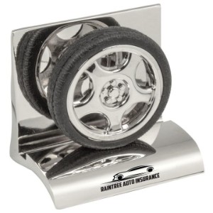 Chrome Business Card Holder, Tire - MY2270