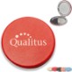 Round Leatherette Compact Mirror