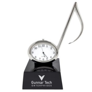 Music Note Metal Clock - MY2265