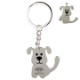 Swinging Dog Metal Key Chain