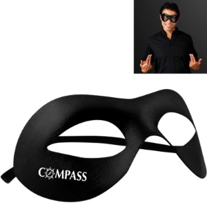 Classic Black Superhero Mask - AH1550