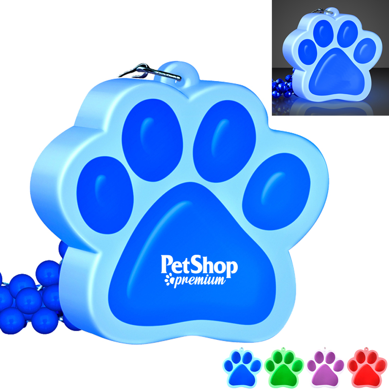 Product Photo 1 Light Up LED Paw Print Necklace
