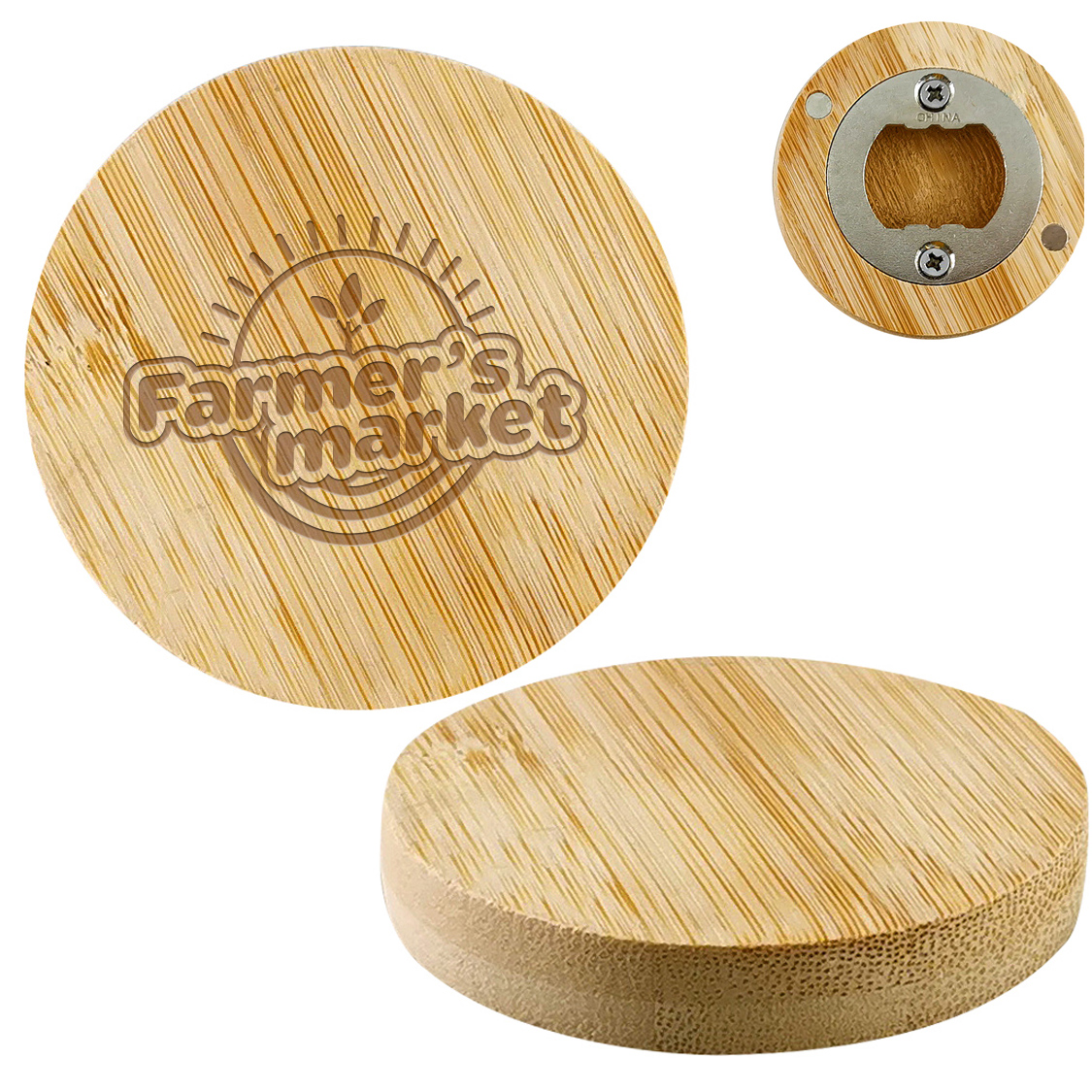 Product Photo 1 Bamboo Bottle Opener Magnet