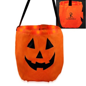 Light Up LED Pumpkin Halloween Bag - AH1700