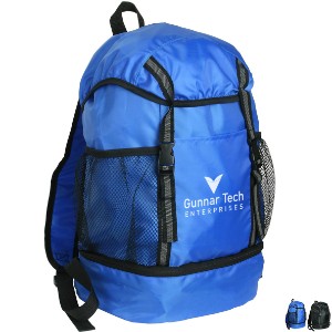 Trail Loop Drawstring Top Polyester Backpack - AR9528