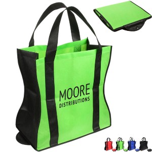 Wave Rider Non-Woven Folding Tote Bag - AR9536