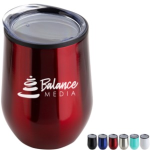 Onyx Stainless Steel & Polypropylene Wine Tumbler, 12oz. - AR9567