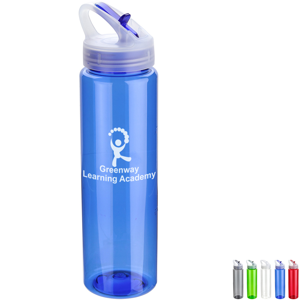 Product Photo 1 Velo PET Bottle w/ Flip-Up Lid, 32oz.
