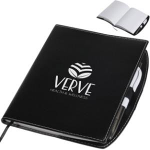 Daybook Memo Jotter Notebook w/ Pen, 7-3/8" x 6" - AR9596