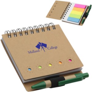 Sticky Flag Jotter Note Pad w/ Mini Ballpoint Pen - AR9597