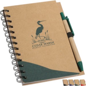 Recycle Write Notebook & Ballpoint Pen, 6-3/4" x 5-3/8" - AR9603