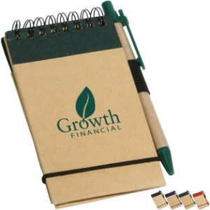 Think Green Recycled Notepad & Pen, 5-3/8" x 3-5/16" - AR9604