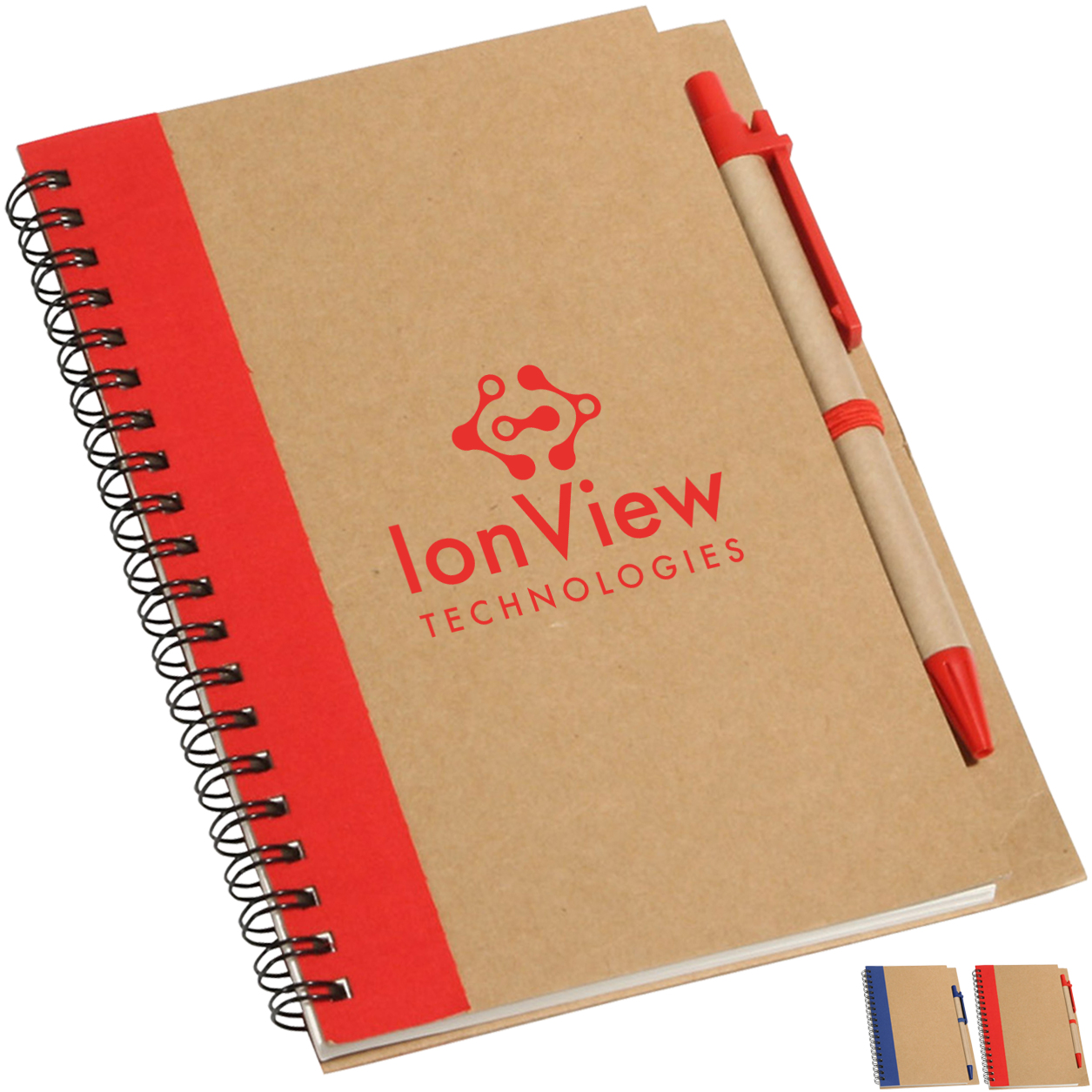 Product Photo 1 Promo Write Recycled Notebook w/ Ballpoint Pen, 7-1/8" x 5-3/8"
