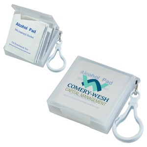 Handy Pack Sanitizing Wipes w/ Carabiner - AR9617