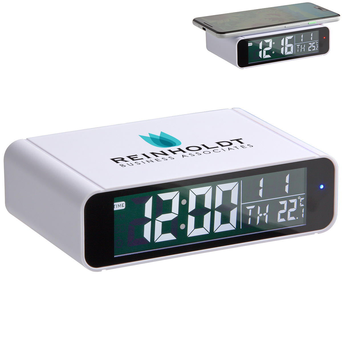 Product Photo 1 Twilight Digital Alarm Clock w/ 5W Wireless Charger