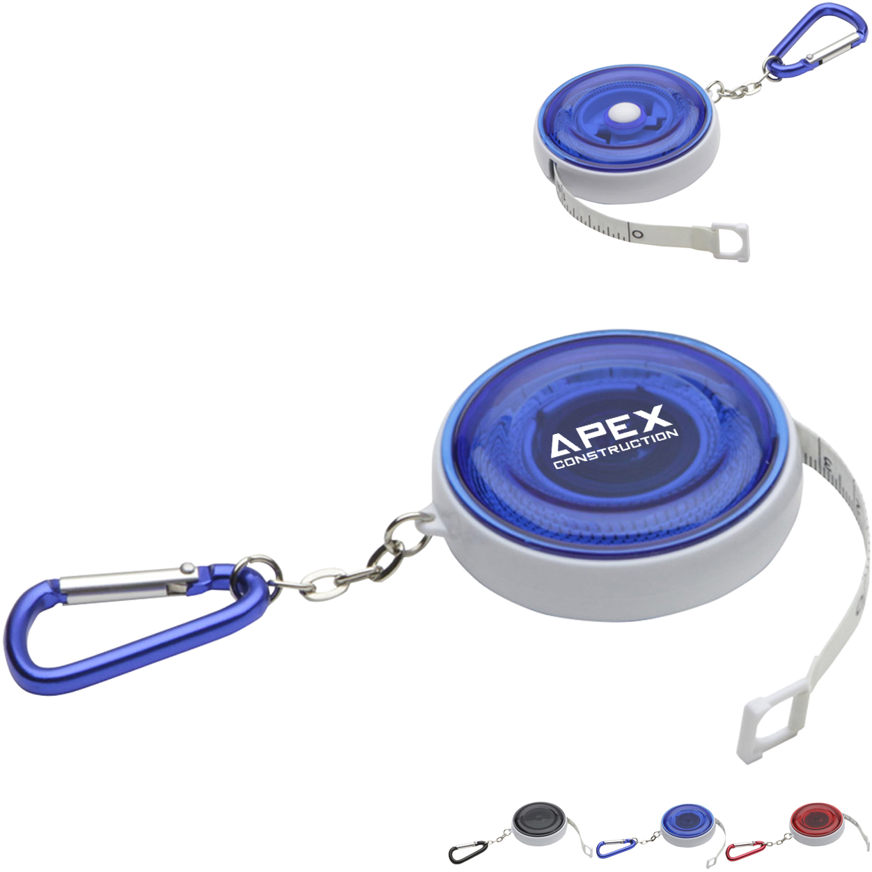 Product Photo 1 Round Retractable Tape Measure w/ Carabiner, 5'
