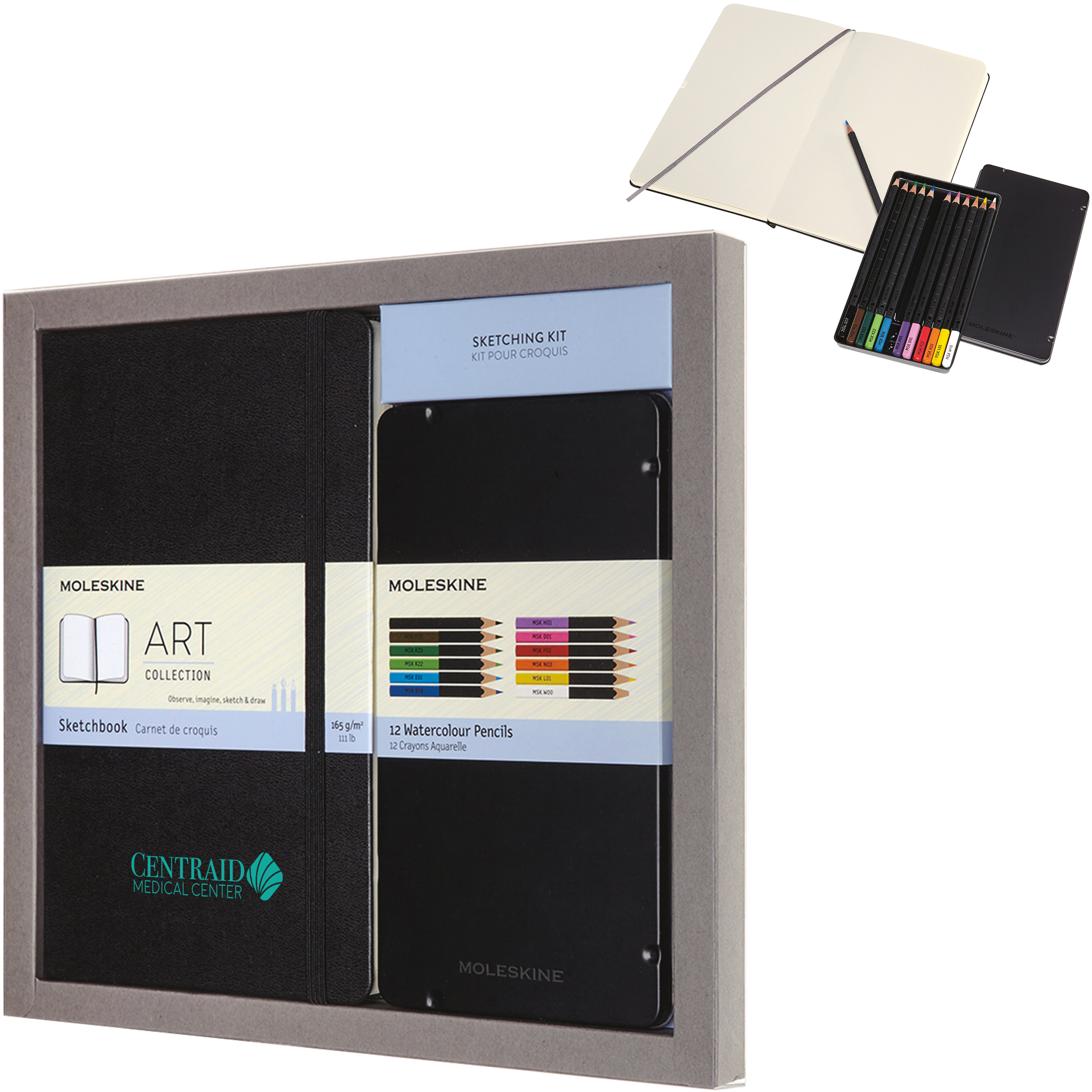 Product Photo 1 Moleskine® Sketchbook & Watercolor Pencils Coloring Kit