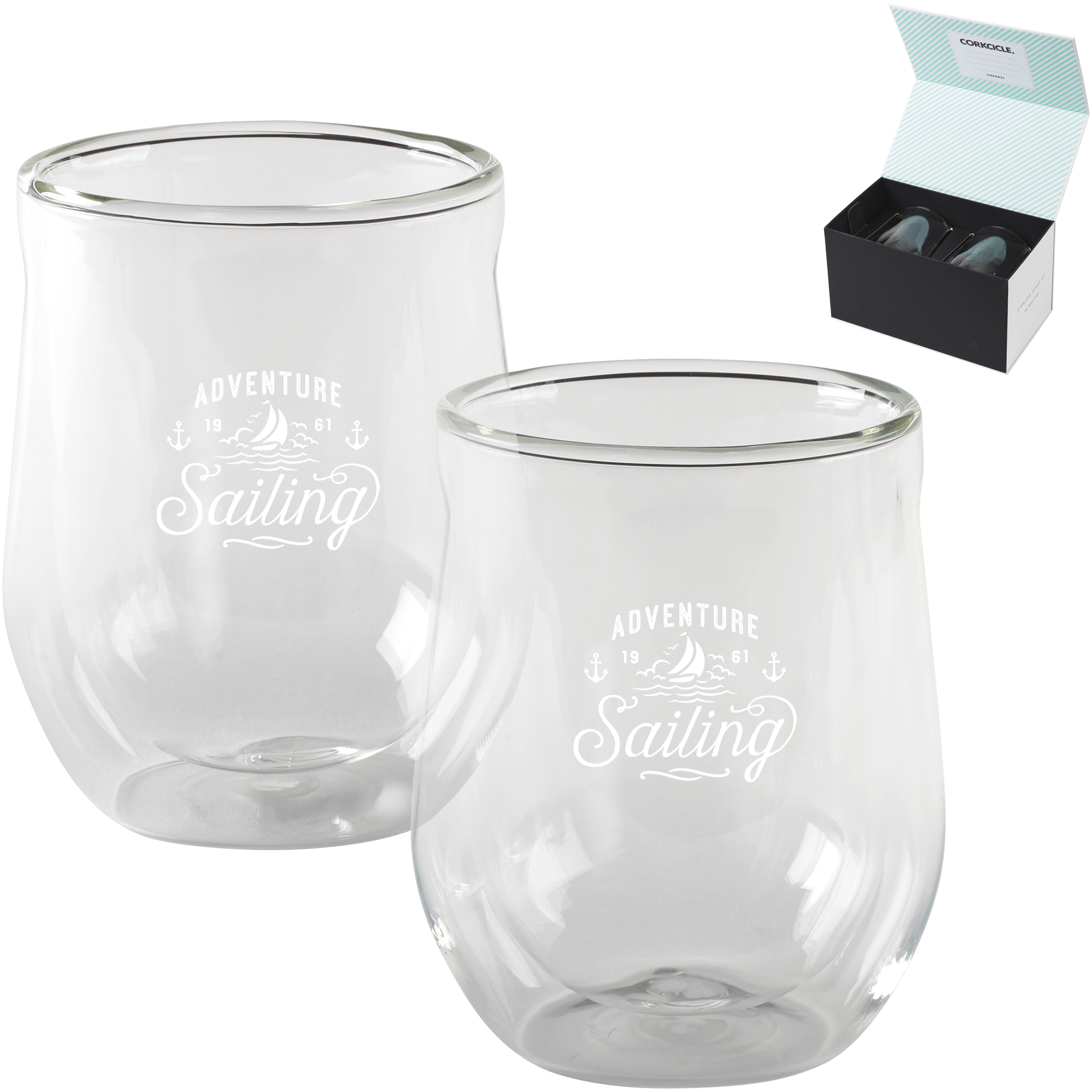 Product Photo 1 Corkcicle® Stemless Glass Gift Set