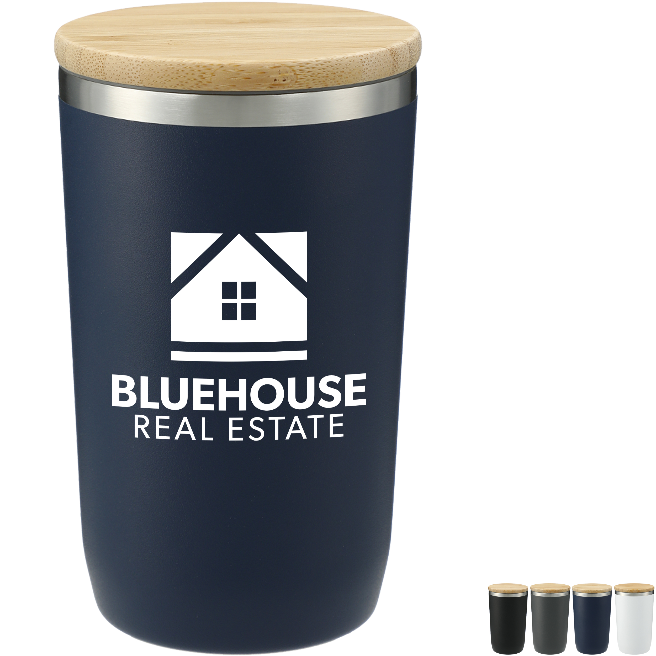 Product Photo 1 Brees Copper Vacuum Tumbler w/ Bamboo Lid, 14oz.