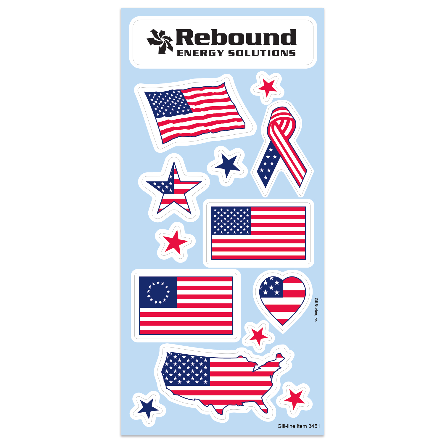 Product Photo 1 Patriotic Children's Sticker Sheet