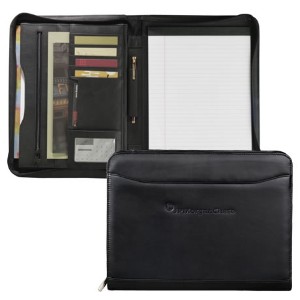 Millennium Leather Zippered Padfolio - LD2770