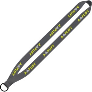 Polyester Dye Sublimated Lanyard 3/4" w/ Metal Split Ring - SZ3210