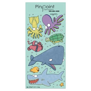 Sea Creatures Children's Sticker Sheet - GI3035