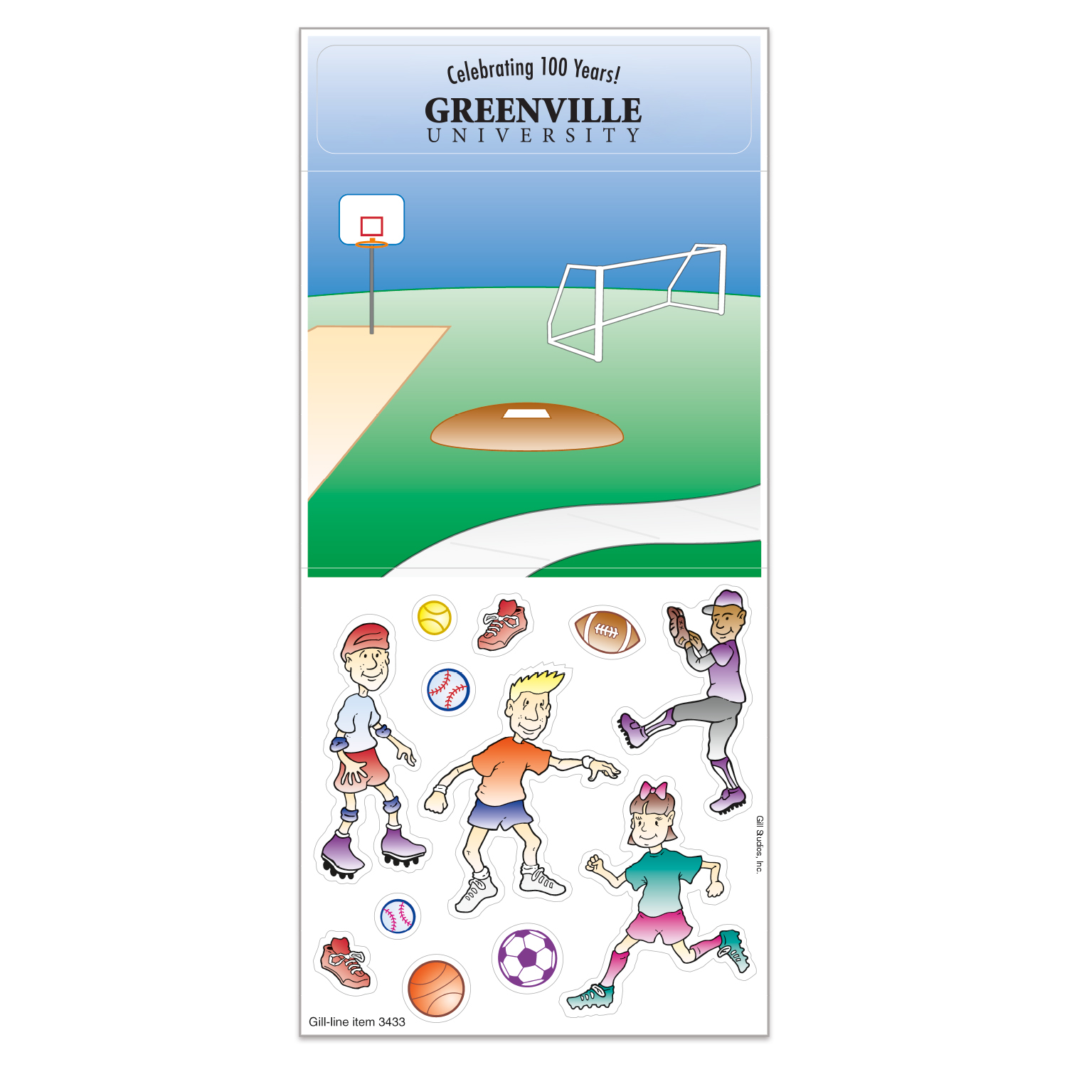 Product Photo 1 Sports Peel 'N Play Children's Sticker Sheet