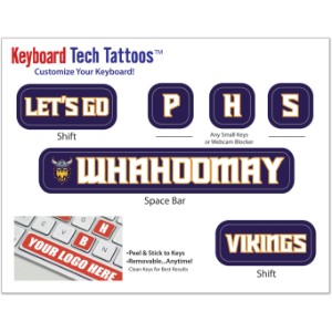 Keyboard Tech Tattoo Sticker Sheet - GI3050