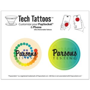 PopSocket Tech Tattoo Sticker Sheet - GI3055