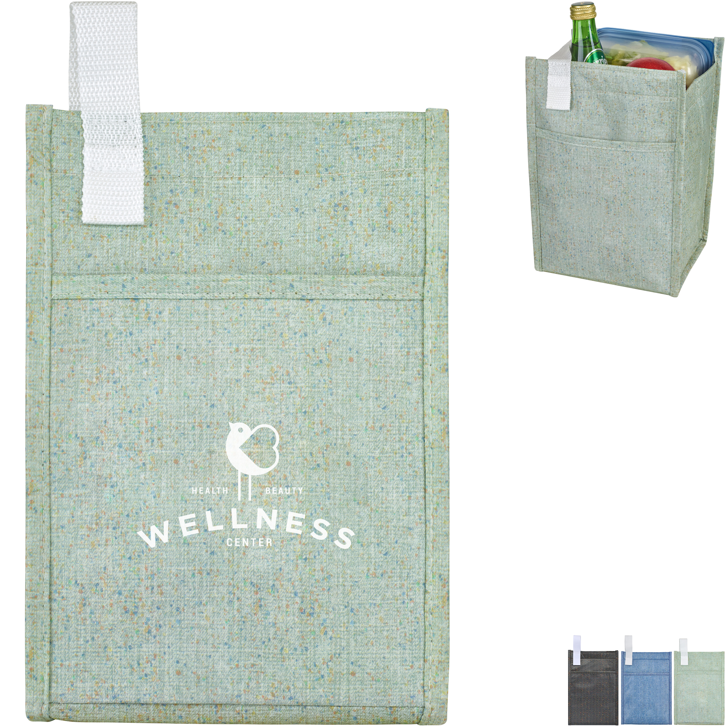 Product Photo 1 Sami Recycled Laminated Non-Woven 6-Can Lunch Cooler