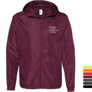 Independent Trading Co.® Lightweight Polyester Windbreaker Full-Zip Unisex Jacket - WG1076