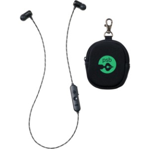 Brooks Bluetooth Earbuds w/ Neoprene Pouch - GM1396