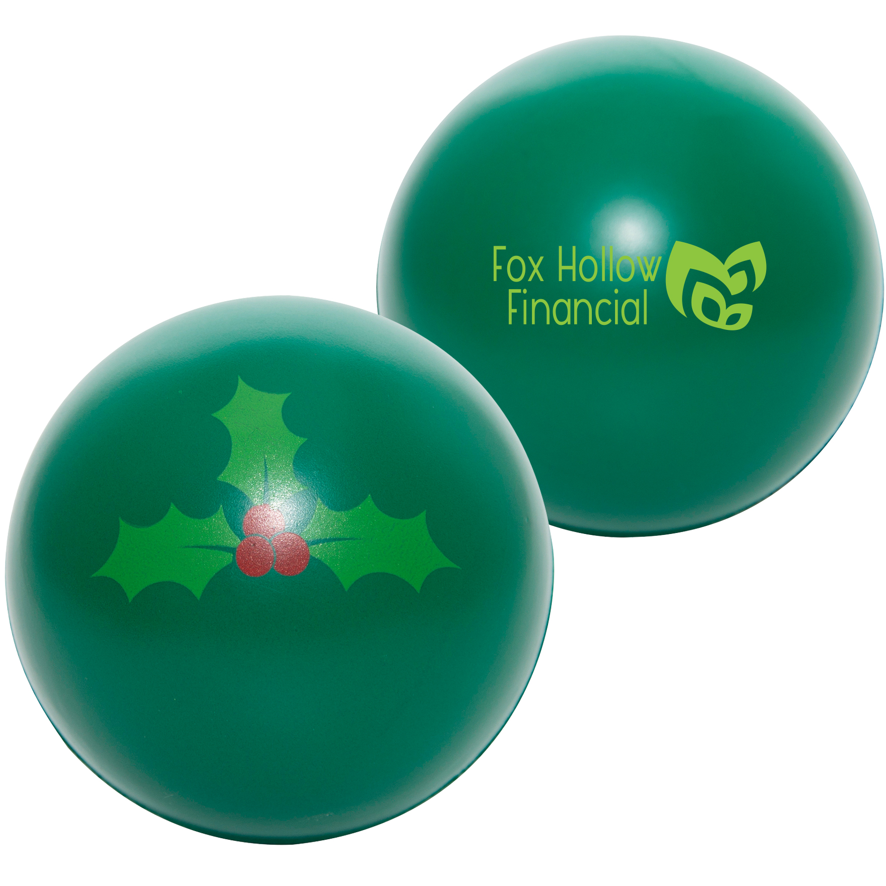 Product Photo 1 Holiday Holly Stress Reliever Ball