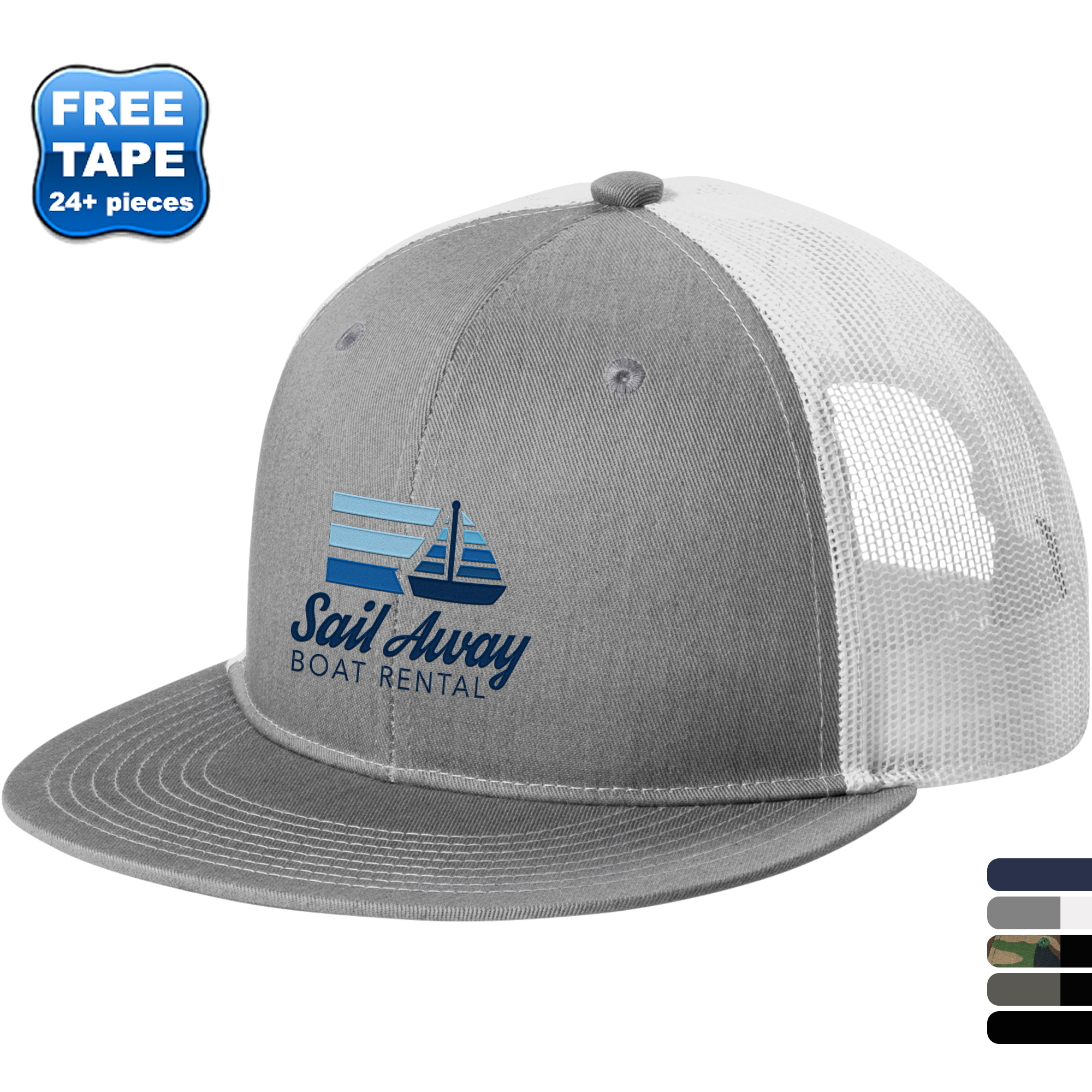 Product Photo 1 Port Authority® Structured Snapback Flat Bill Trucker Cap
