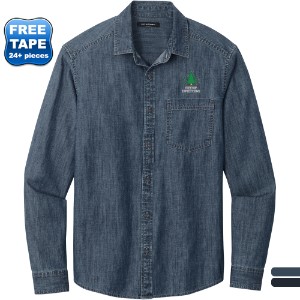 Port Authority® Long Sleeve Perfect Denim Men's Shirt - WJ6469