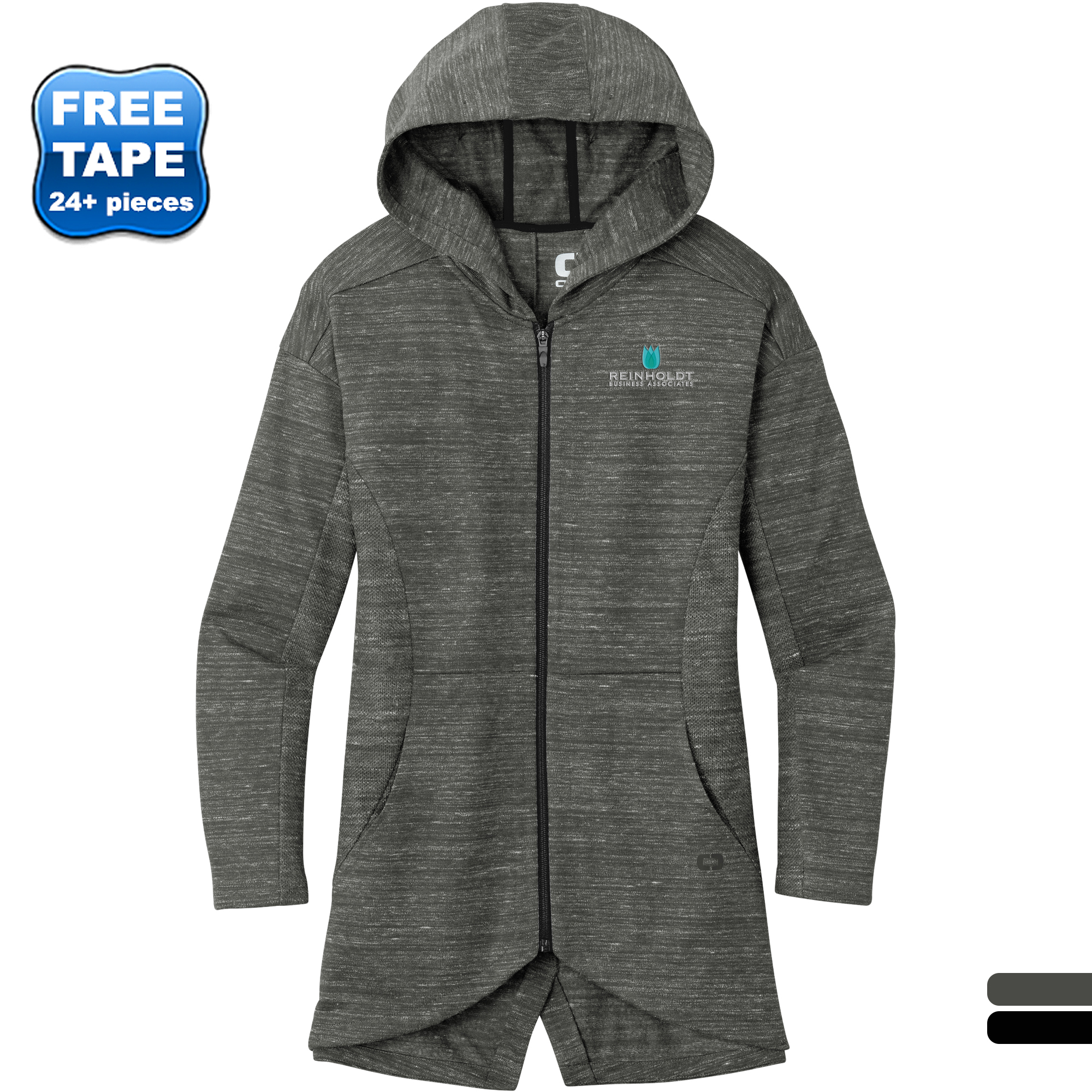 Product Photo 1 OGIO® Flux Poly/Cotton Full Zip Ladies' Hooded Jacket