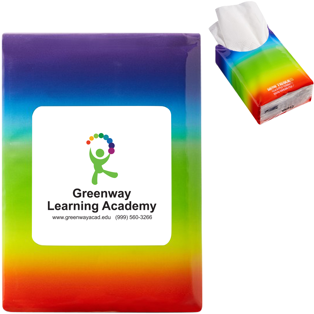 Product Photo 1 Rainbow Mini Tissue Packet