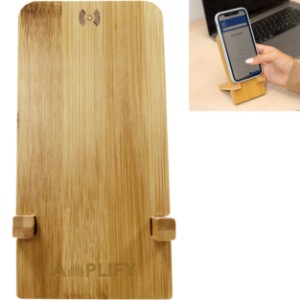 Bamboo Wireless Charger Phone Stand - HT9369