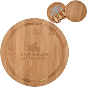 Three-Piece Bamboo Cheese Server Set - HT9372