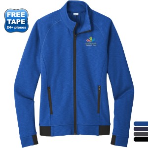 Sport-Tek® PosiCharge® Strive Poly/Cotton Fleece Ladies' Full-Zip - WJ6484