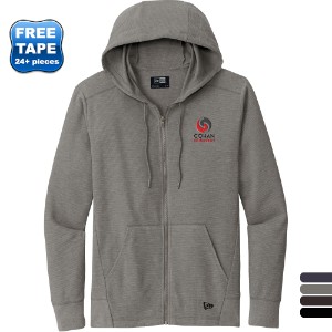 New Era® Thermal Cotton/Poly Full-Zip Men's Hoodie - WJ6489