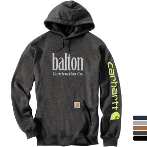 Carhartt® Midweight Cotton/Poly Hooded Logo Men's Sweatshirt - WJ6493