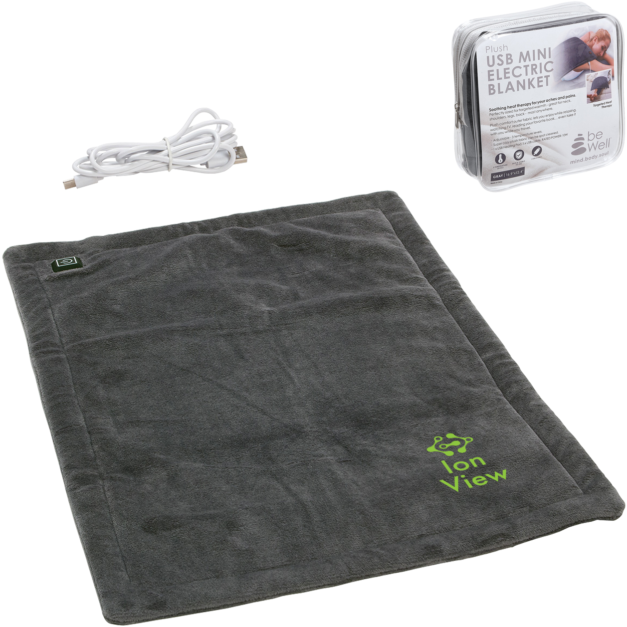 Product Photo 1 BeWell™ Plush USB Mini Electric Heated Blanket