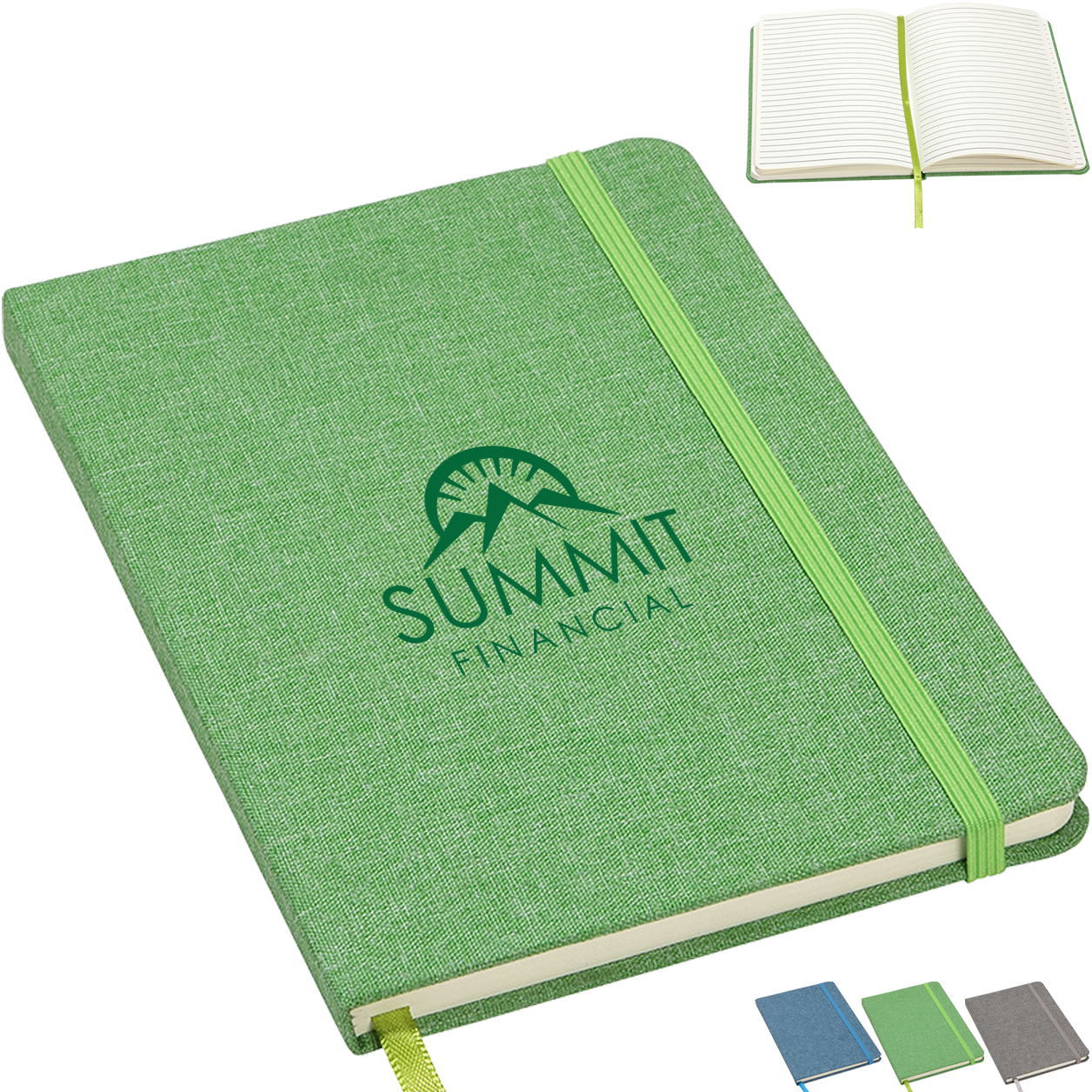 Product Photo 1 Revue RPET Textured Journal, 5-1/2" x 8-1/4"