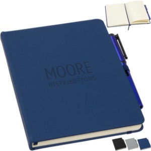 Quorom Soft Touch Journal w/ Matching Color Gel Pen, 5-3/4" x 8-3/8" - AR9870